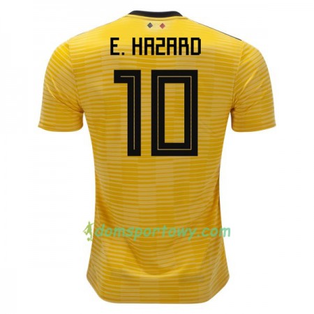 Koszulka Belgia E.Hazard 10 Wyjazdowe Koszulki Piłkarskie Mistrzostwa Świata 2018